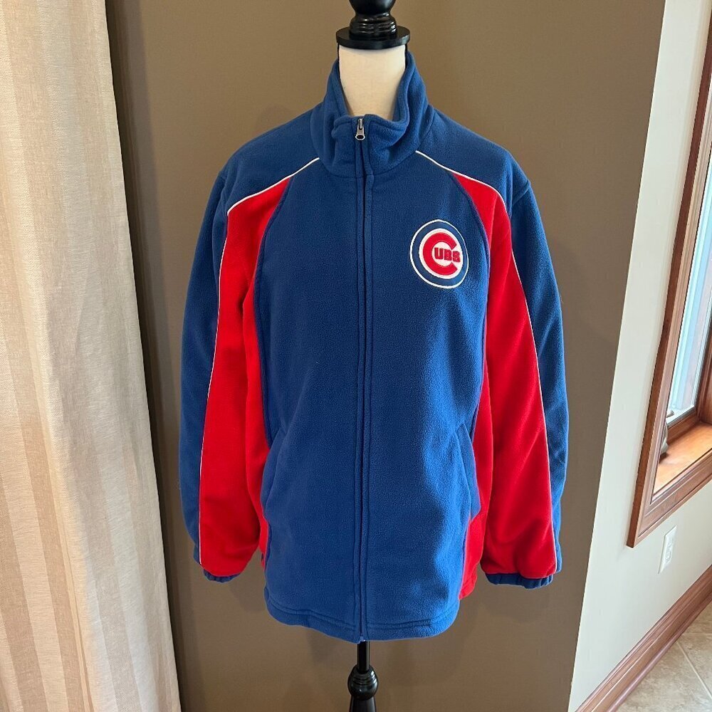 Chicago Cubs MLB Genuine Merchandise Zip-up Fleece, Baseball, Size Medium
